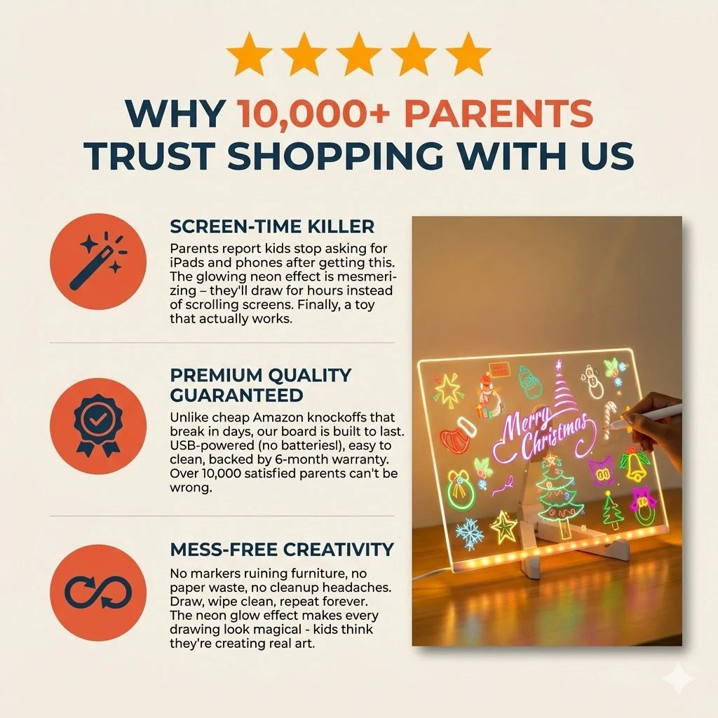 Gloveo™ GlowMagic Writing Pad Pro new