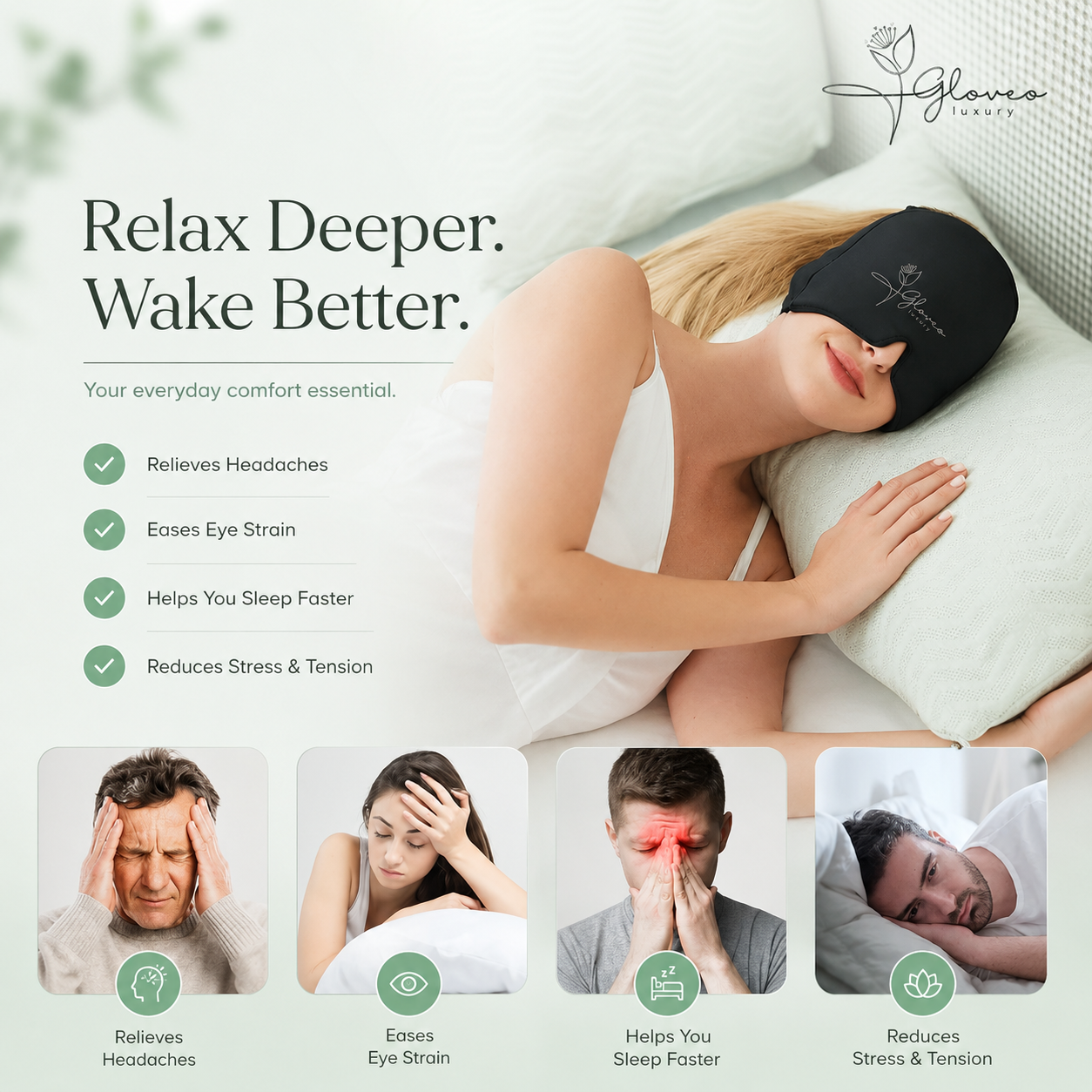 Gloveo™ Migraine Relief Cap