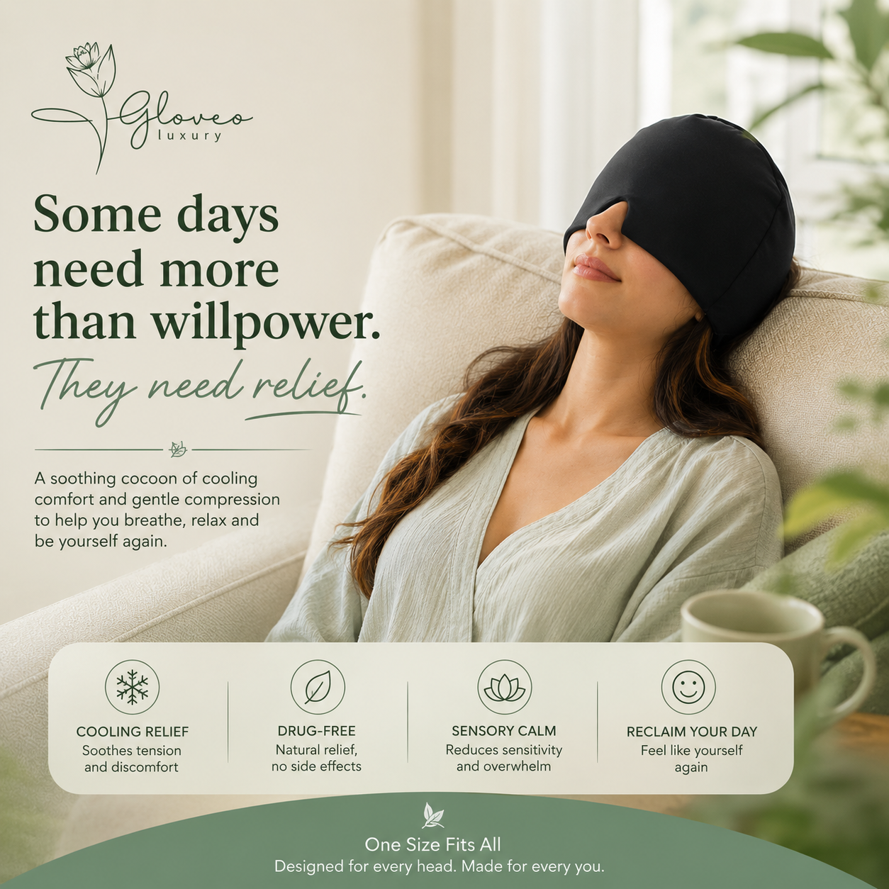 Gloveo™ Migraine Relief Cap